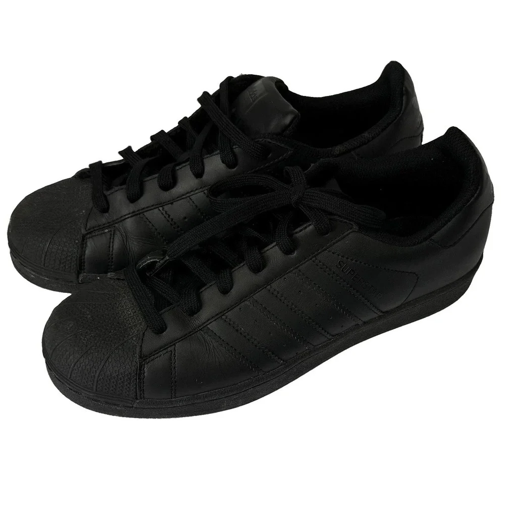 Adidas Superstar Foundation J Core Black-Black B25724 Sneaker Size 7 - Picture 3 of 8